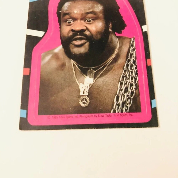 Vtg 1985 WWF Junkyard Dog Titan Sports Wrestling Stickers - Picture 11 of 15
